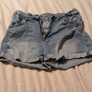 Vanilla Star Faded Blue Denim Shorts